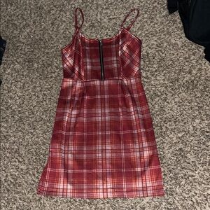 No Boundaries Red and White Mini Slip Dress